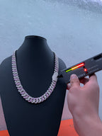 925 Silver Miami Baguette Chain