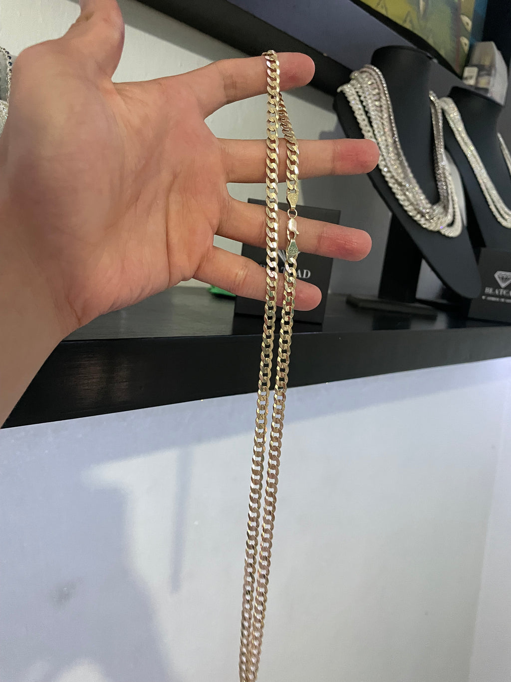 Cadena Barbada Oro 10k