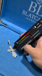 Dije CruzEsp Moissanita Plata.925