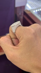 Anillo Ojo Moissanita Plata.925