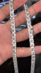 Cadena cuadrada Plata.925