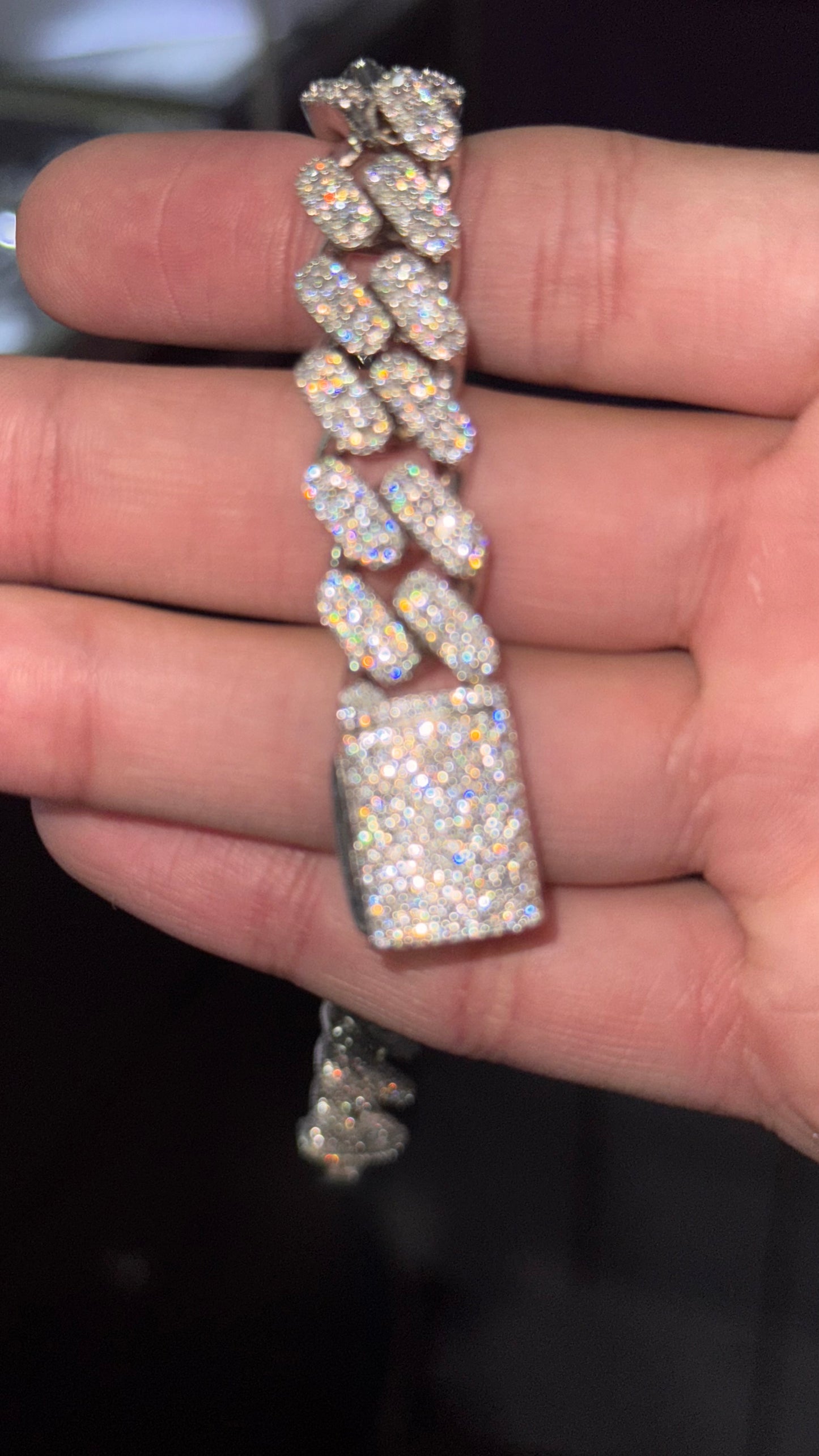 Pulso Miami Wre Moissanita Plata.925