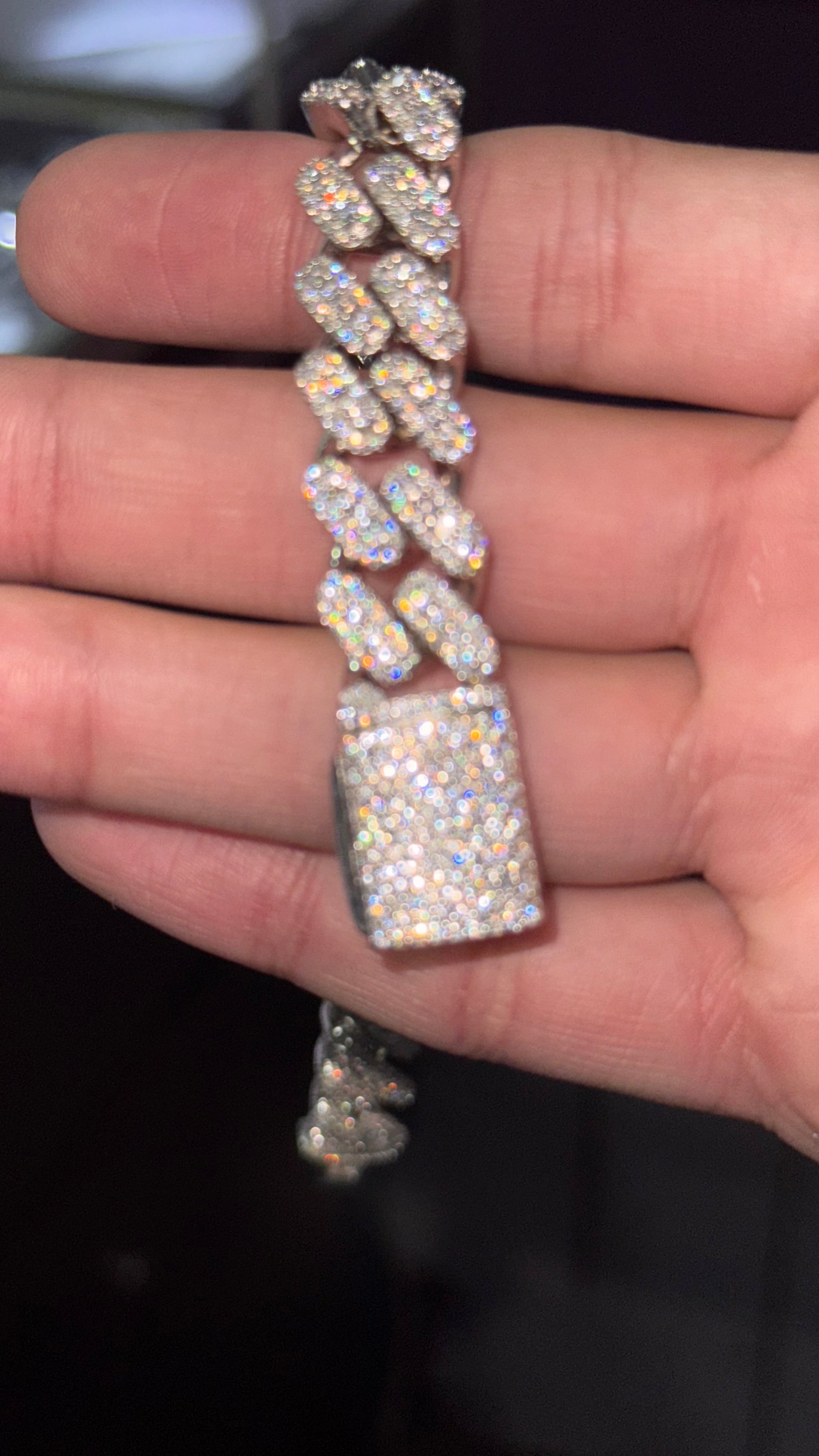 Pulso Miami Wre Moissanita Plata.925