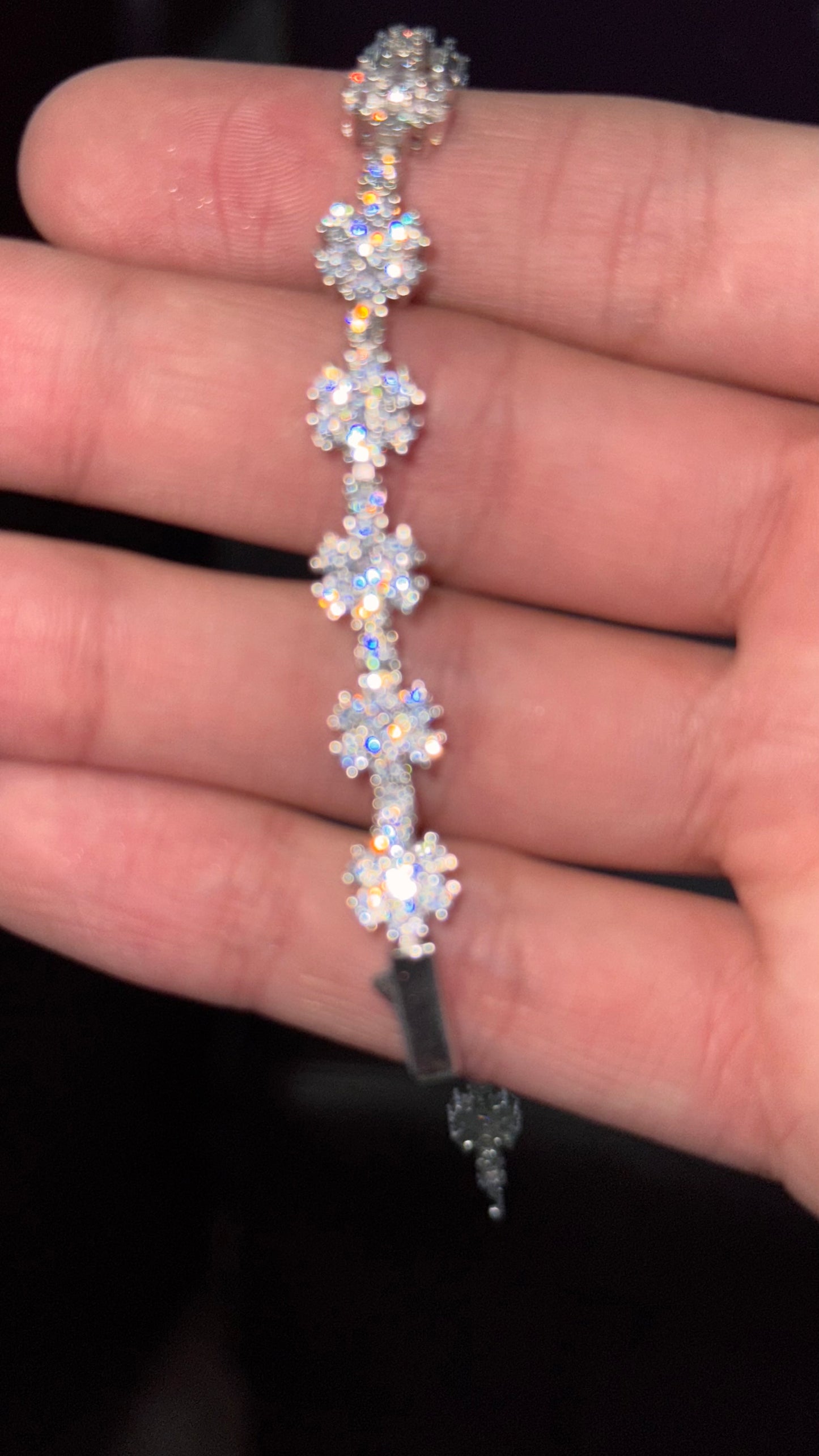 Pulso Copos nieve Plata.925