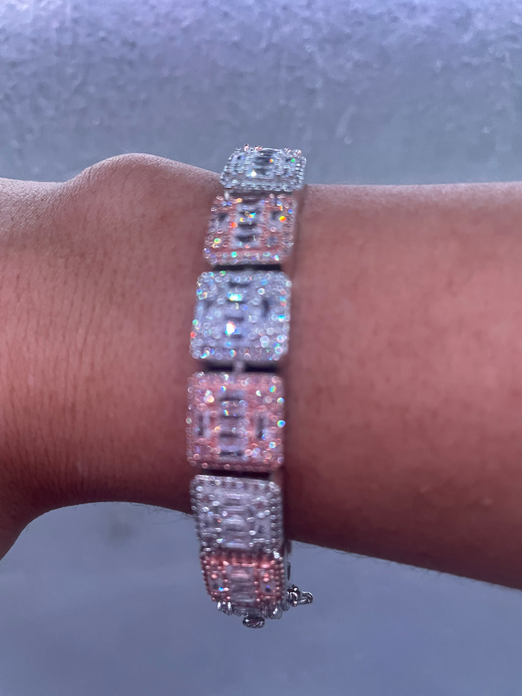 925 Silver Square Bracelet