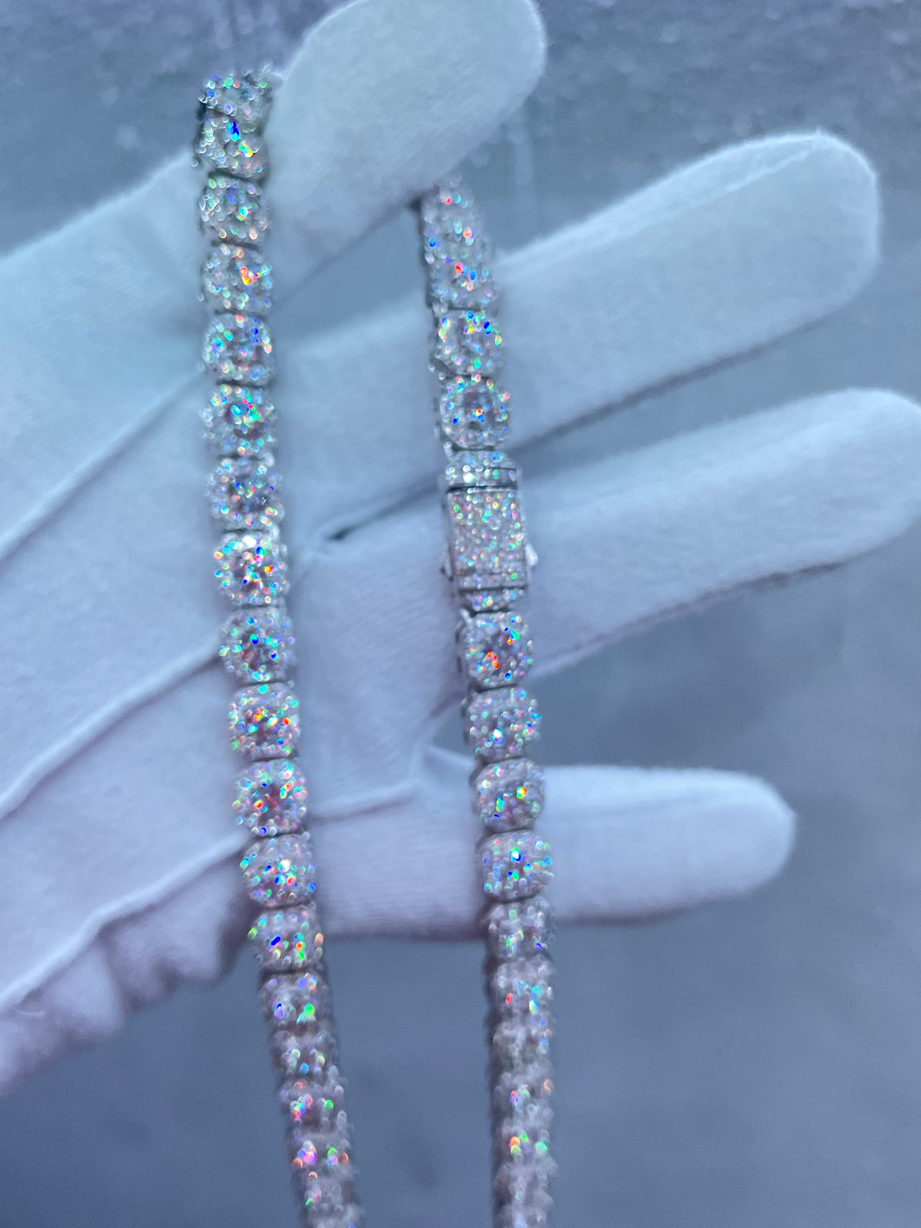 Cadena Tipo Tennis Moissanite