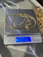 Cadena Barbada Oro 10 l