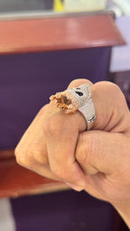 Anillos CalaV Moissanita Plata.925