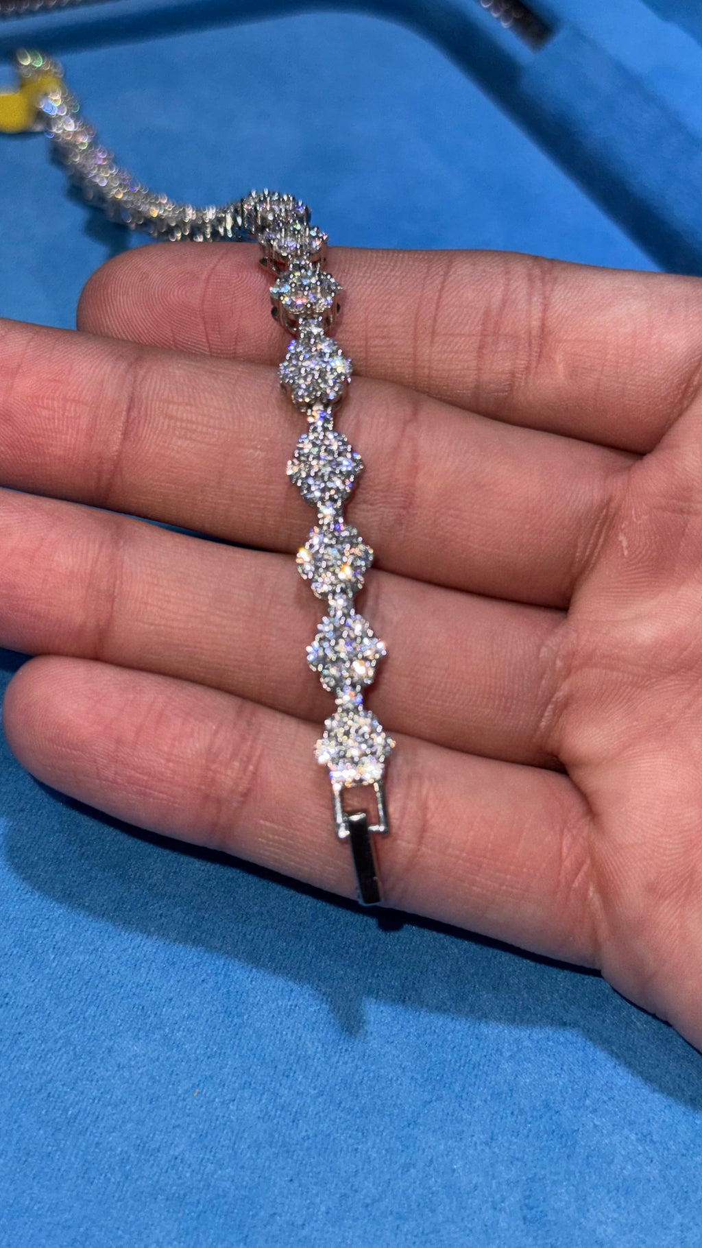 Pulso Crew Moissanita Plata.925