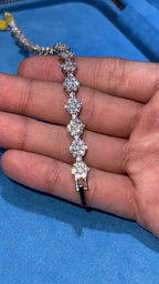 Pulso Crew Moissanita Plata.925