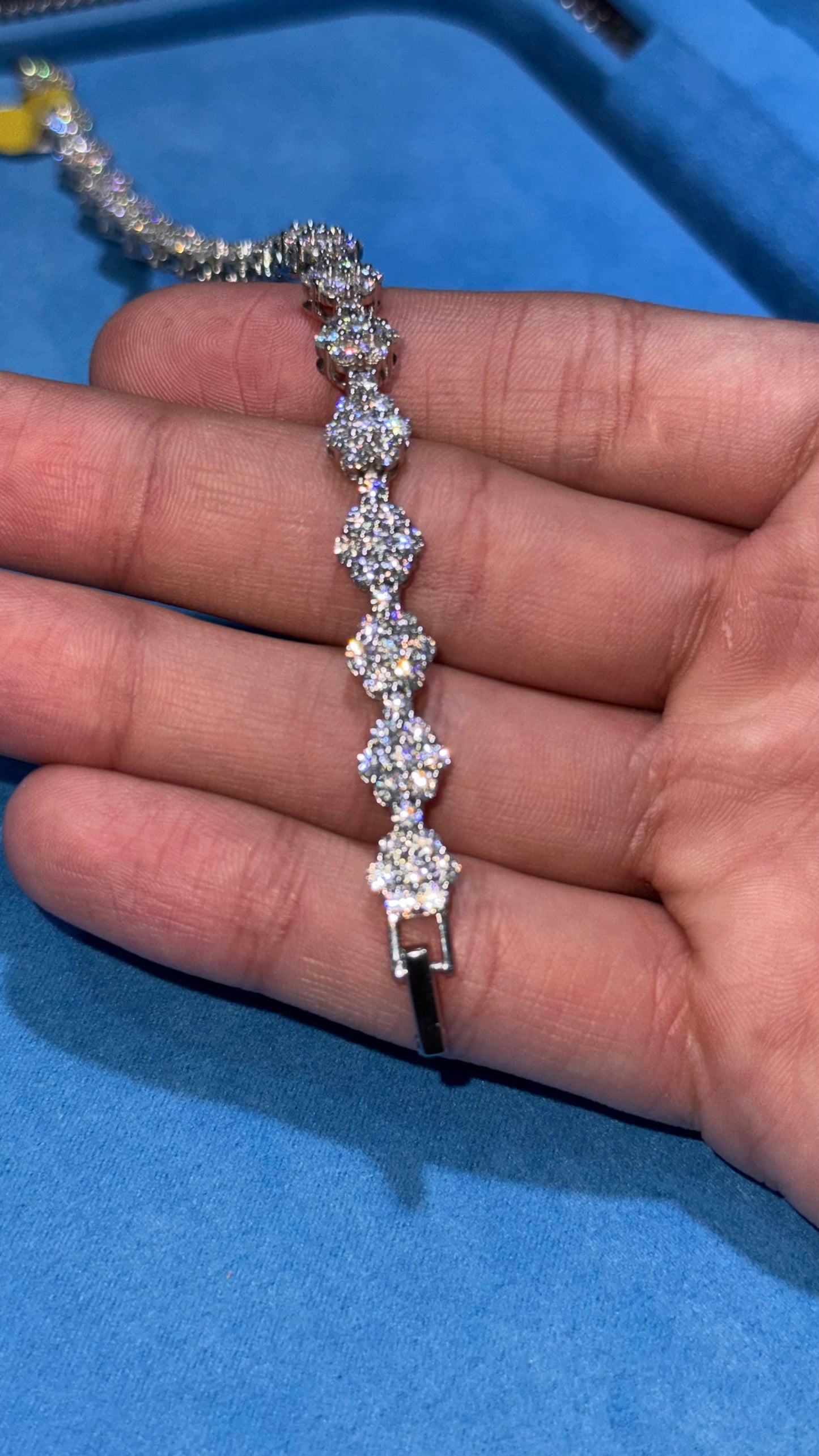 Pulso Crew Moissanita Plata.925