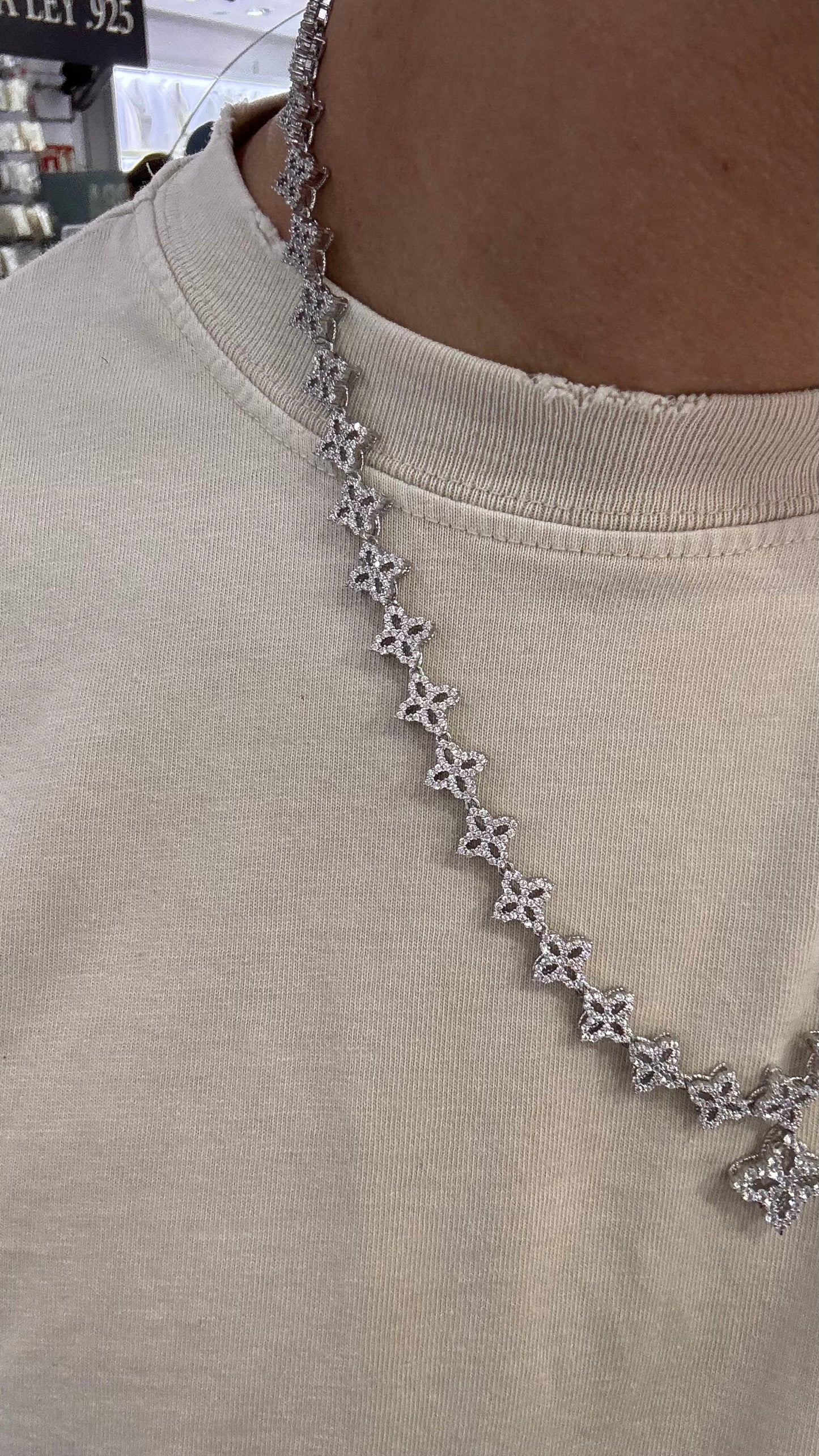 Cadena estrella Plata.925