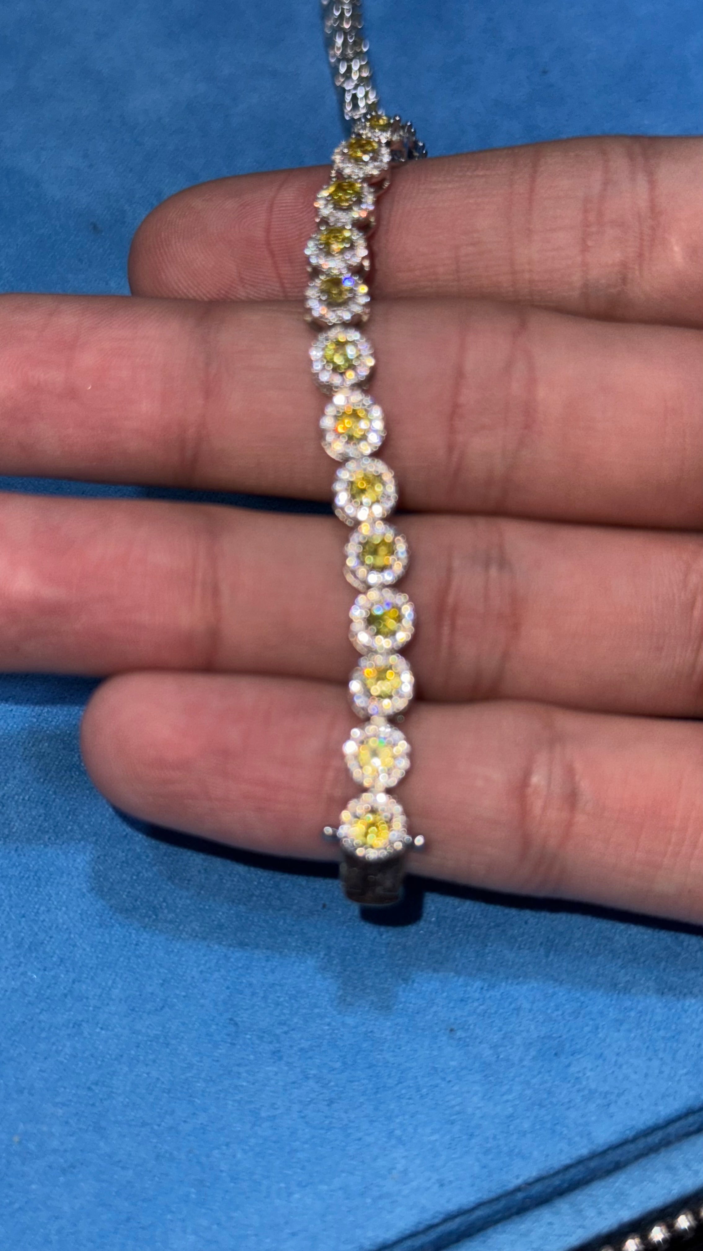 Pulso Tennis Circle Plata.925