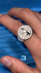 Anilo Cristo Moissanita Plata.925