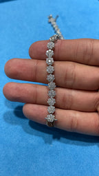 Pulso Tennís Circle Plata.925