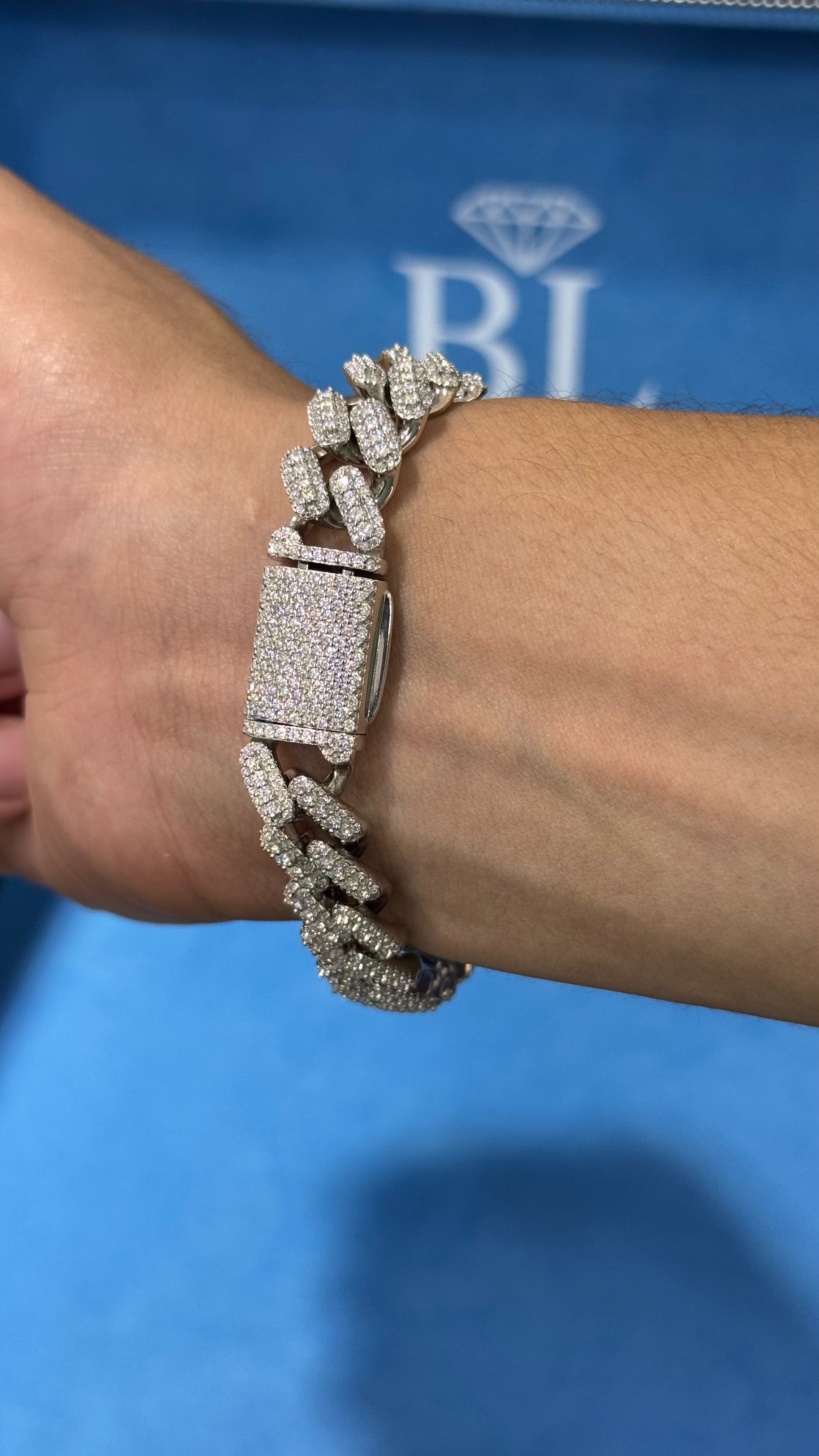 Pulso Miami Wre Moissanita Plata.925