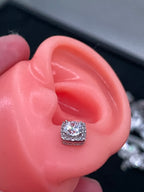 Aretes Cuadrados Plata.925