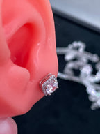 Aretes Cuadrados Plata.925