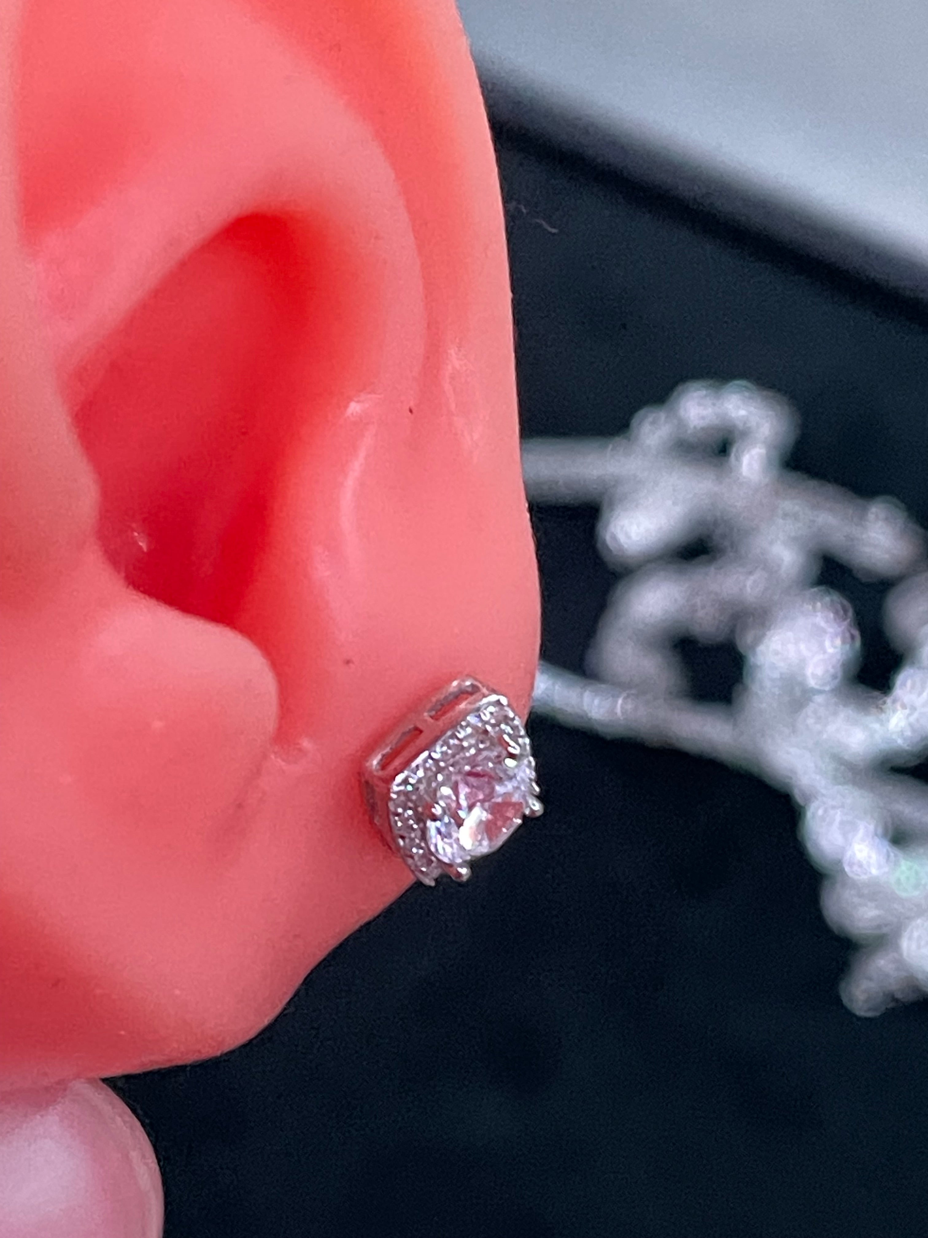 Aretes Cuadrados Plata.925