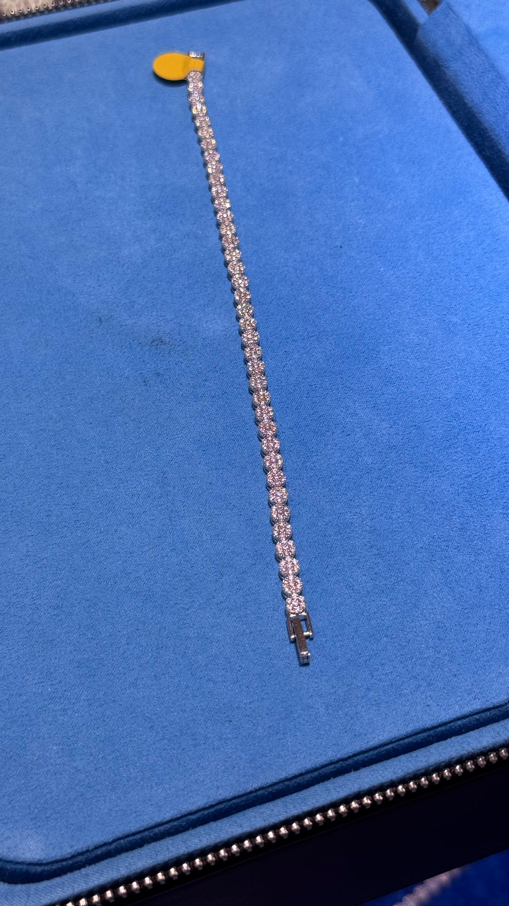 Pulso Circular Moissanita Plata.925