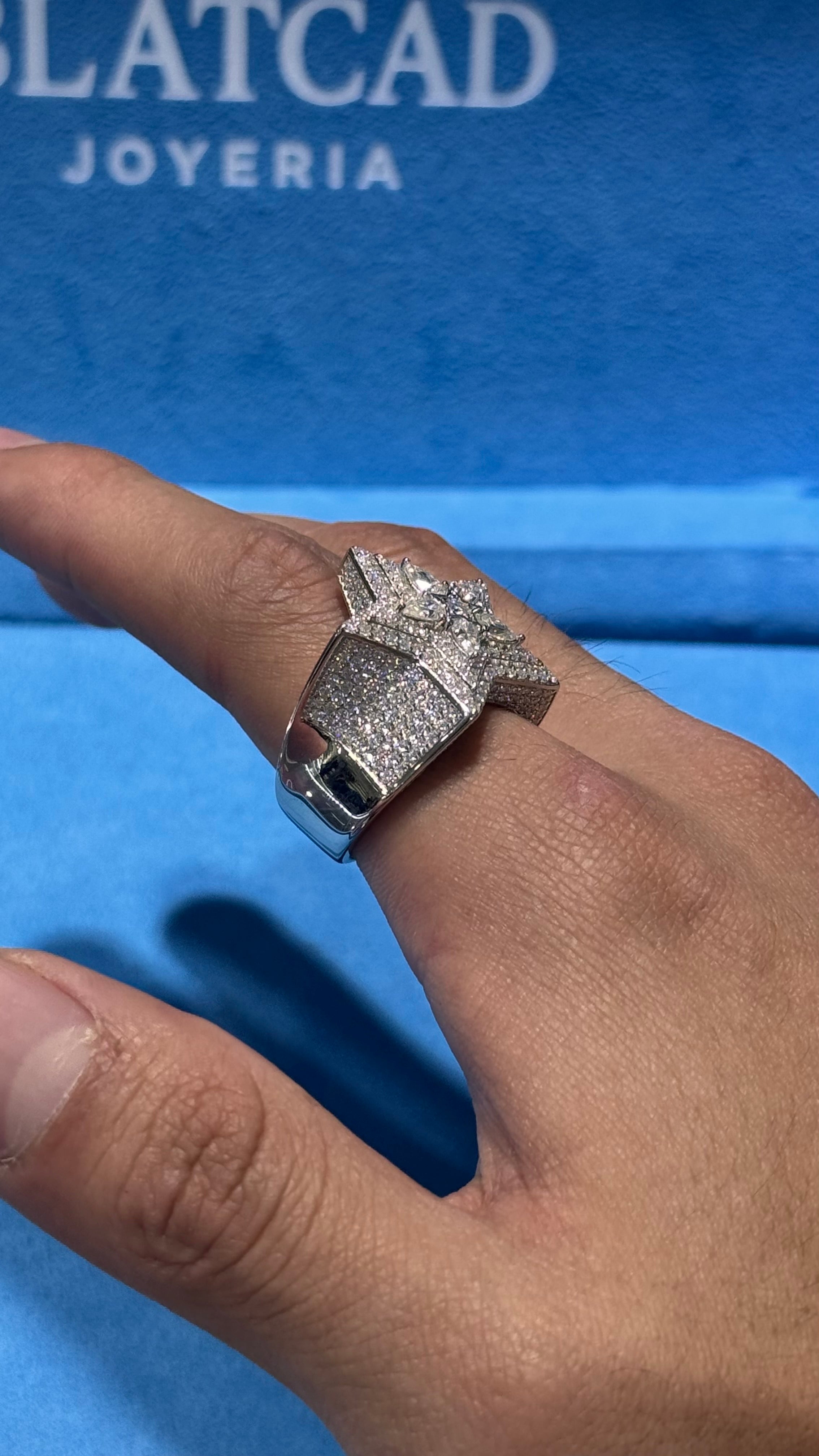 Anillos Estrella Moissanita Plata.925