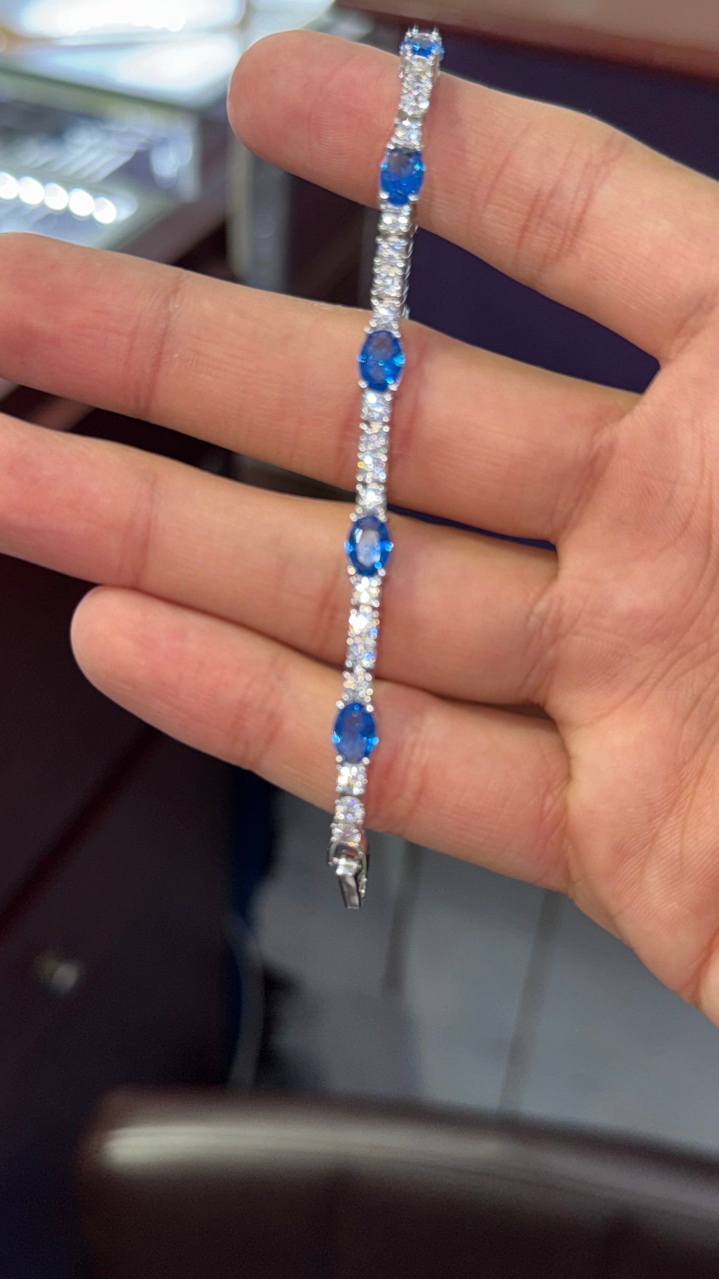 Pulso Corte Esmeralda Plata.925