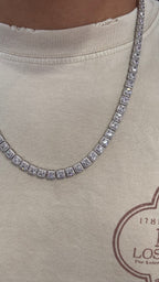 Cadena cuadrada Plata.925