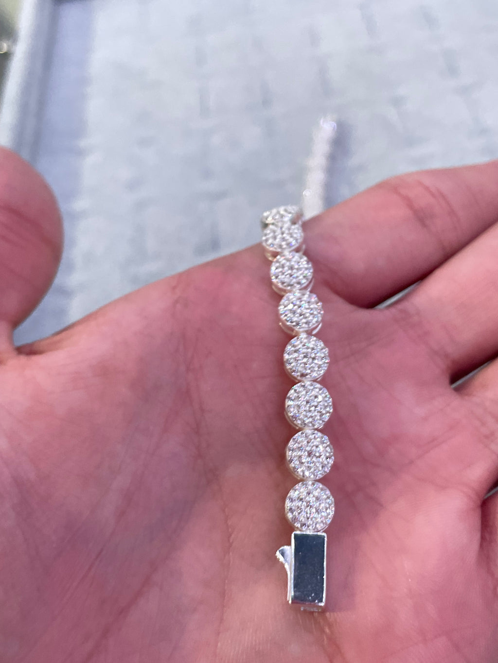 Silver Circle Bracelet.925