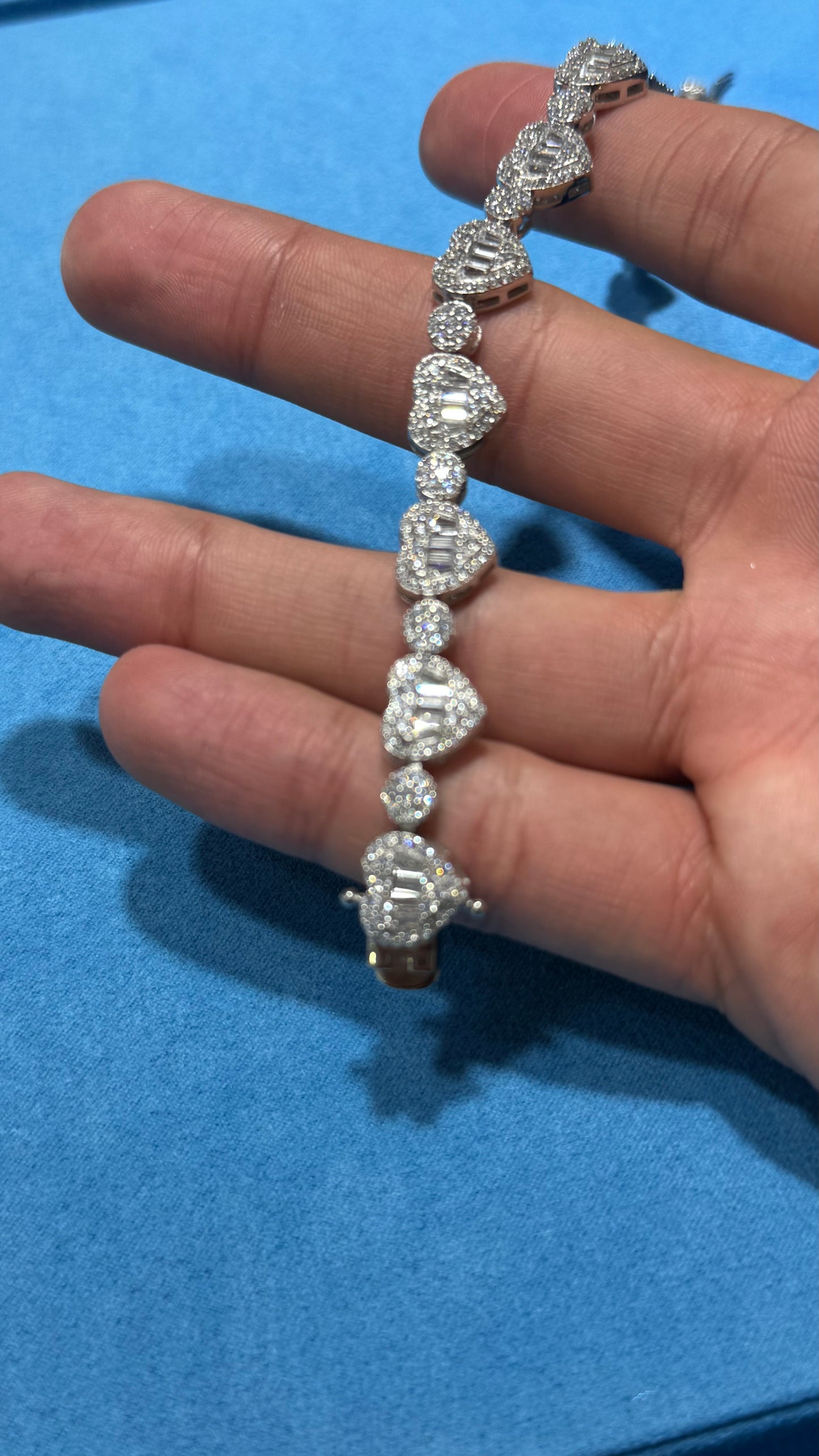 Pulso De corazones Plata.925