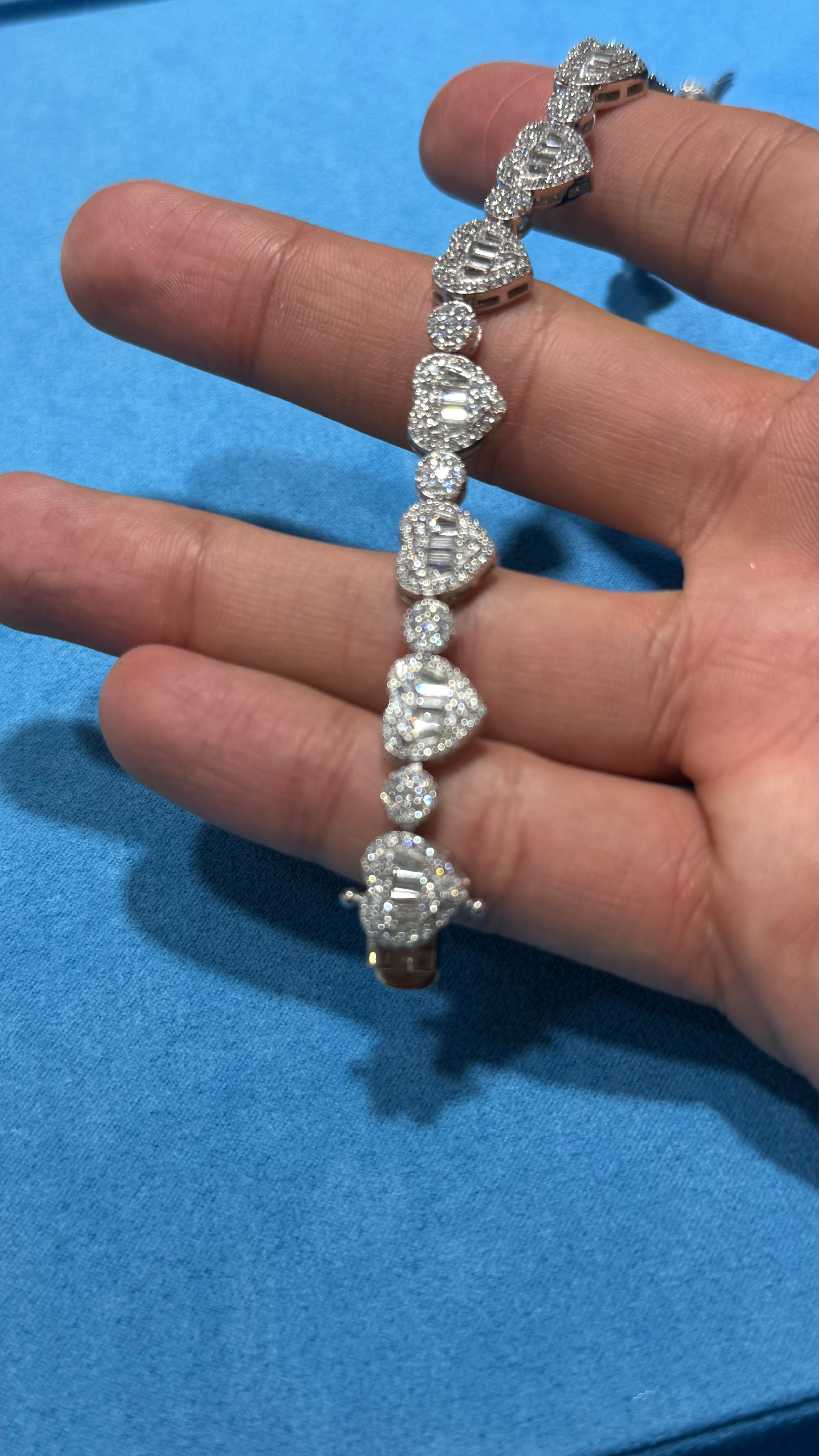 Pulso De corazones Plata.925