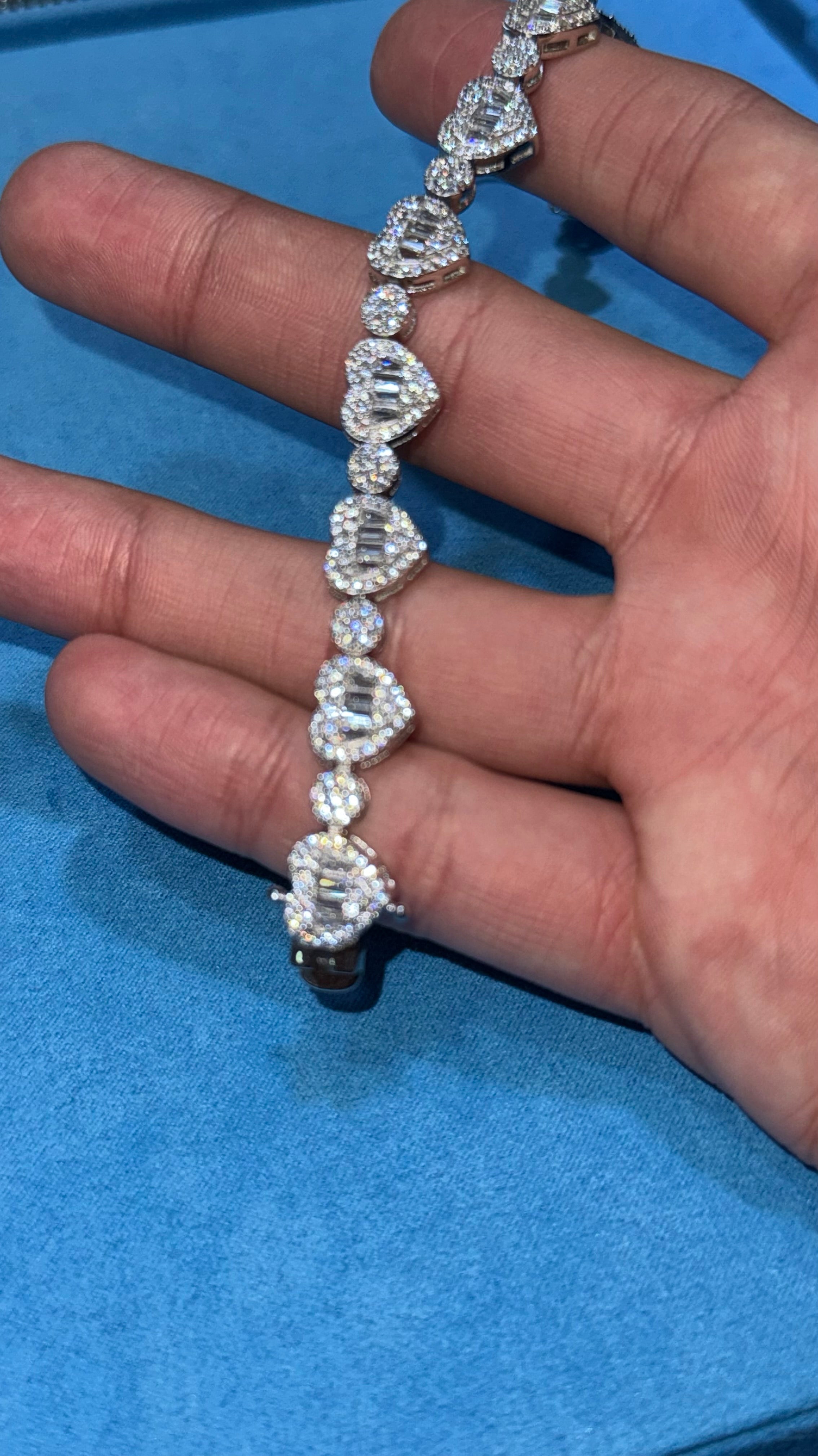 Pulso De corazones Plata.925