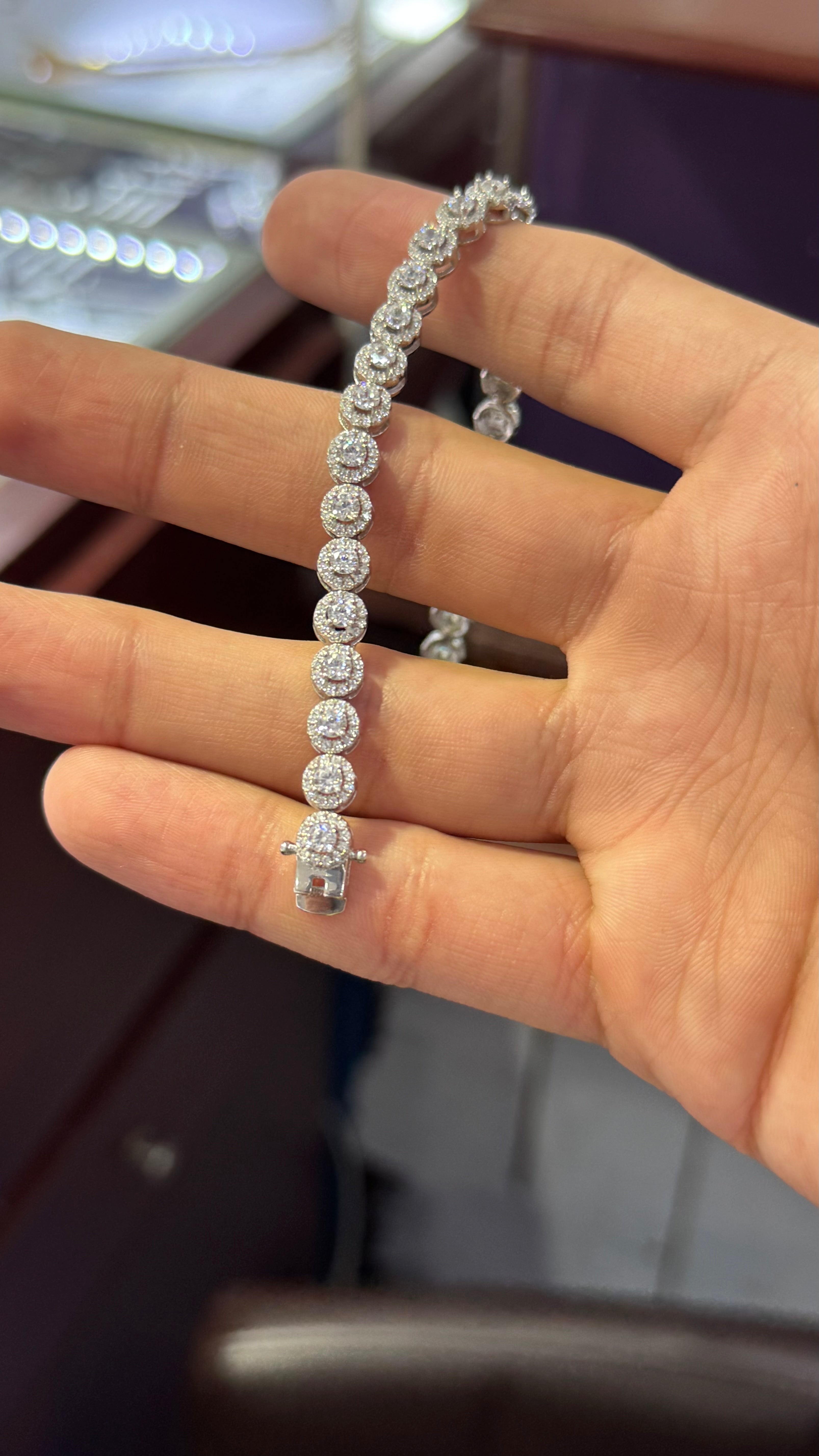 Pulso Tennis Circle Plata.925