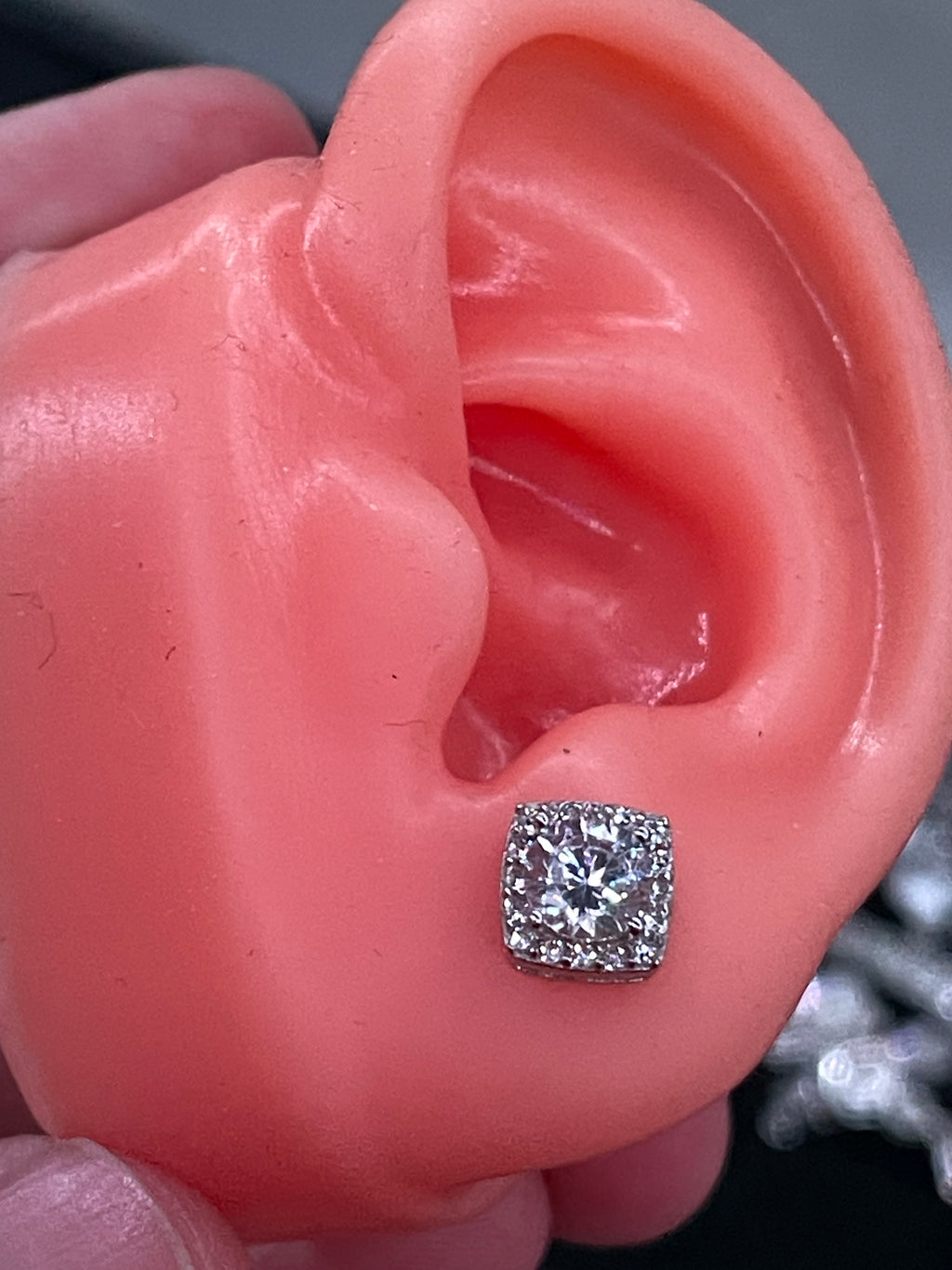 Aretes Cuadrados Plata.925