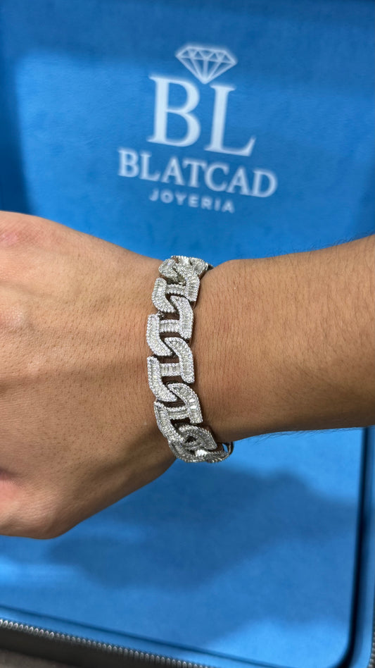 Pulso Tipo Gucci Plata.925