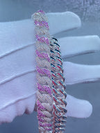 925 Silver Miami Baguette Chain