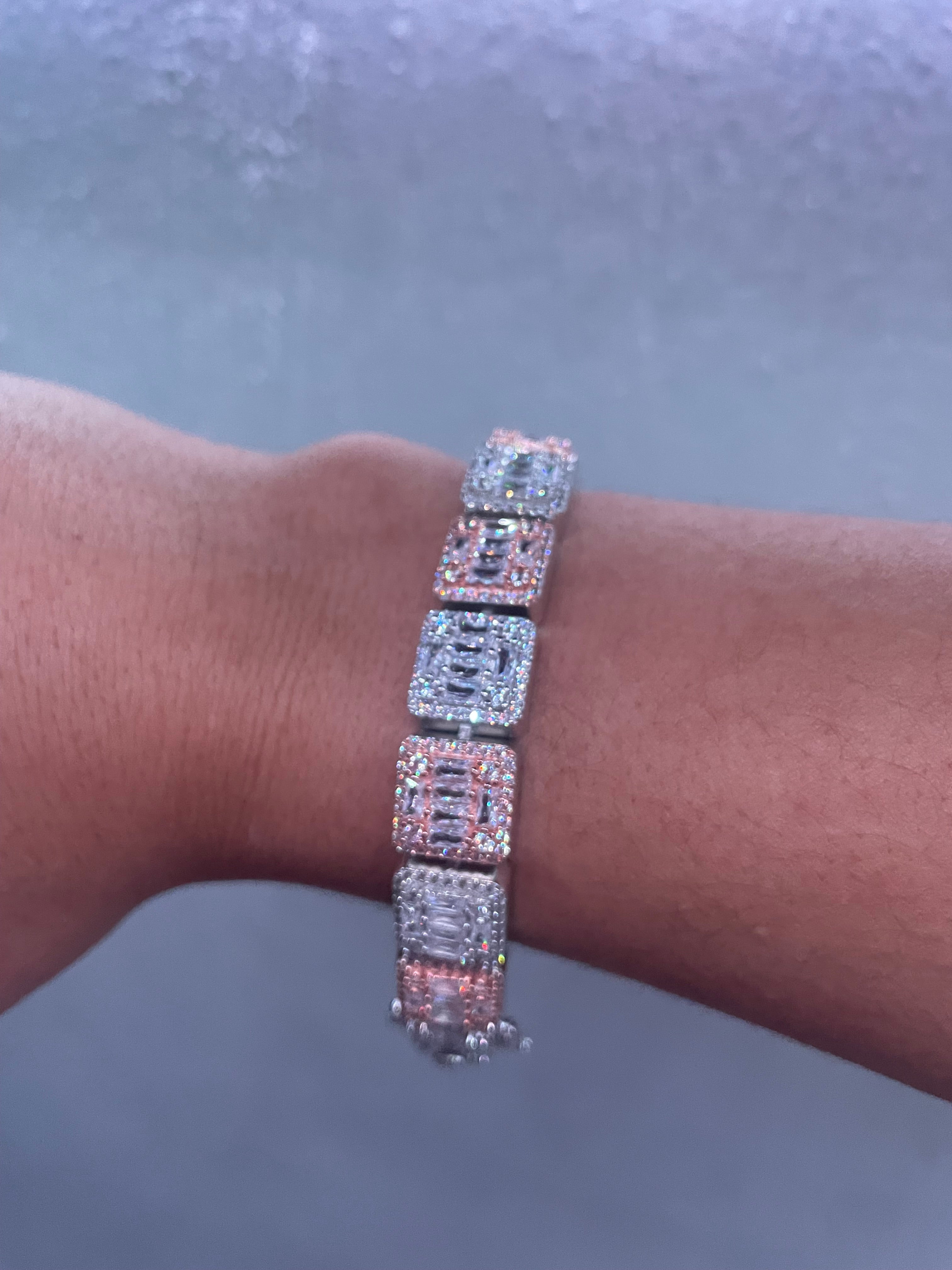 925 Silver Square Bracelet