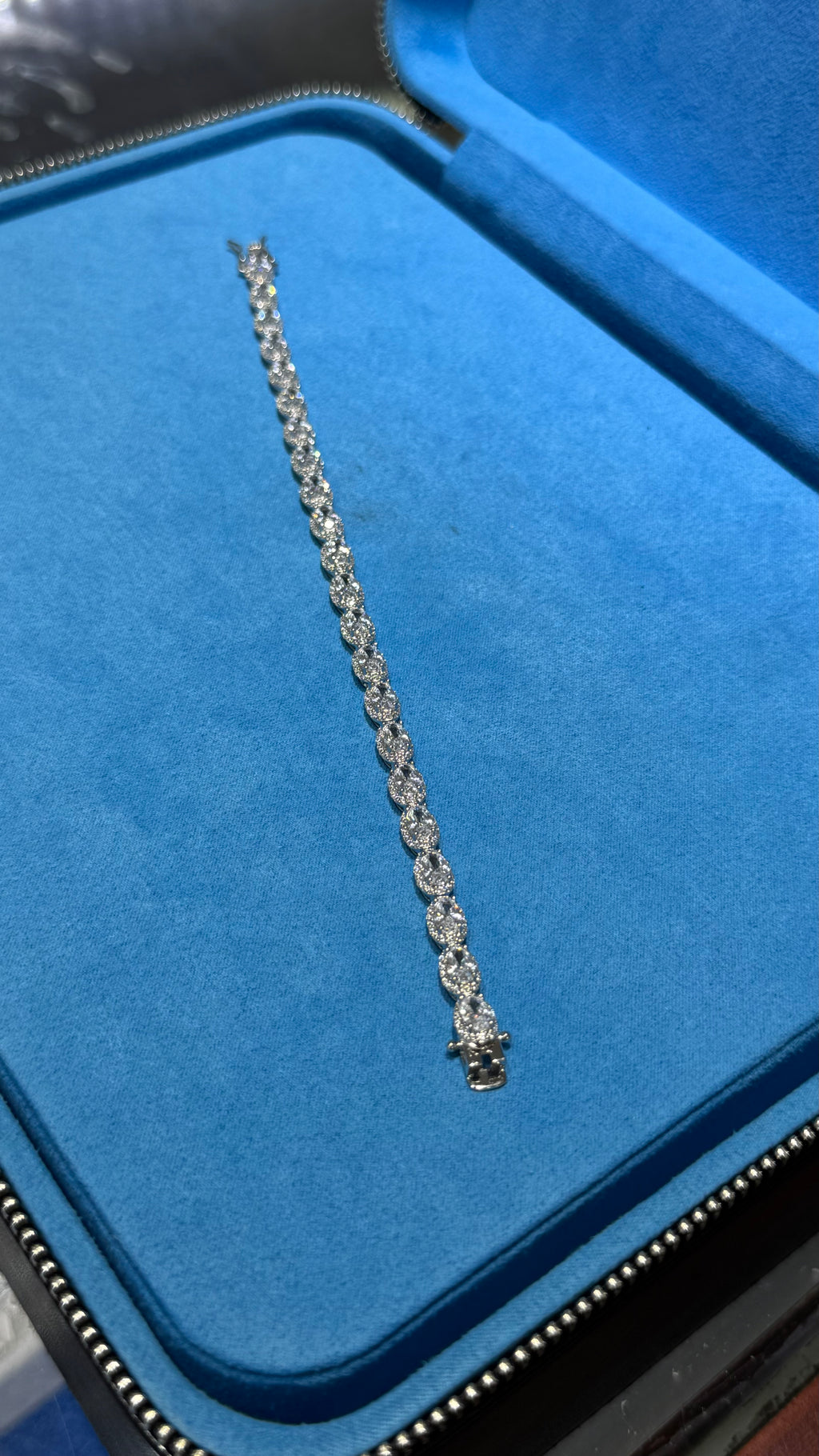 Pulso Circle Baguette Plata.925