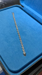 Pulso Circle Baguette Plata.925