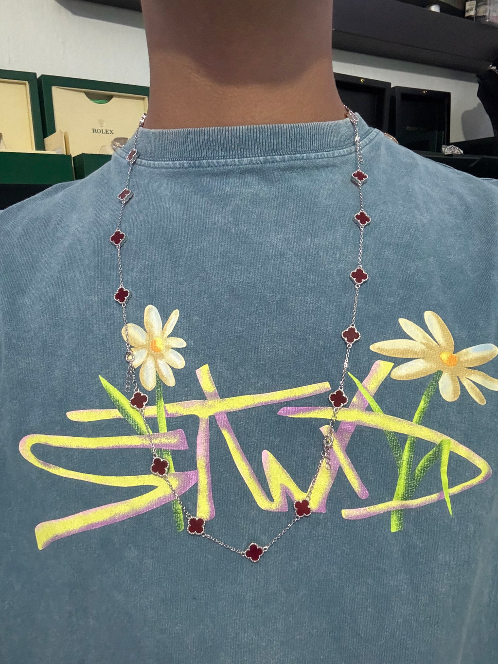 Cadena Vam Cleef Plata.925