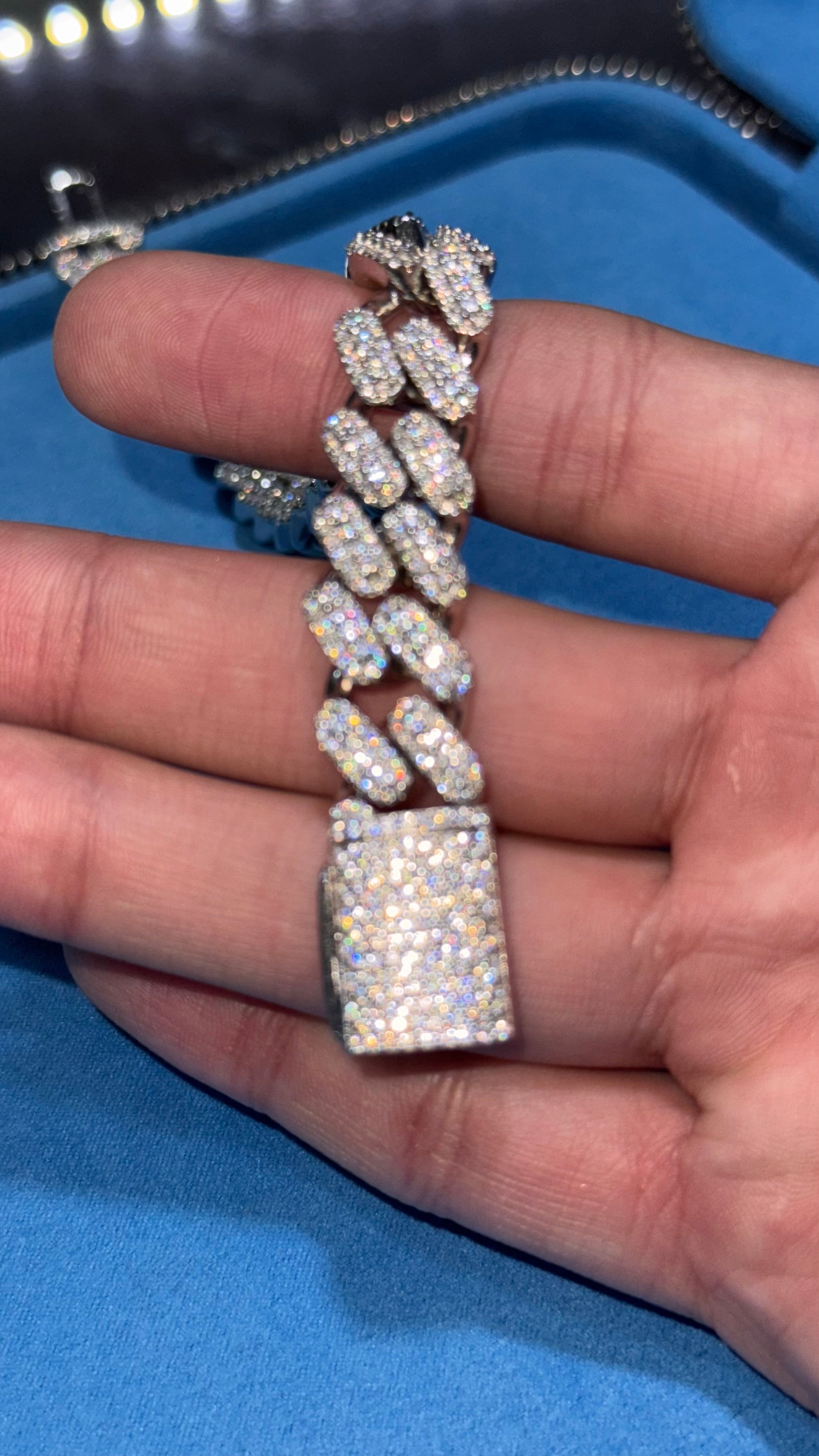 Pulso Miami Wre Moissanita Plata.925