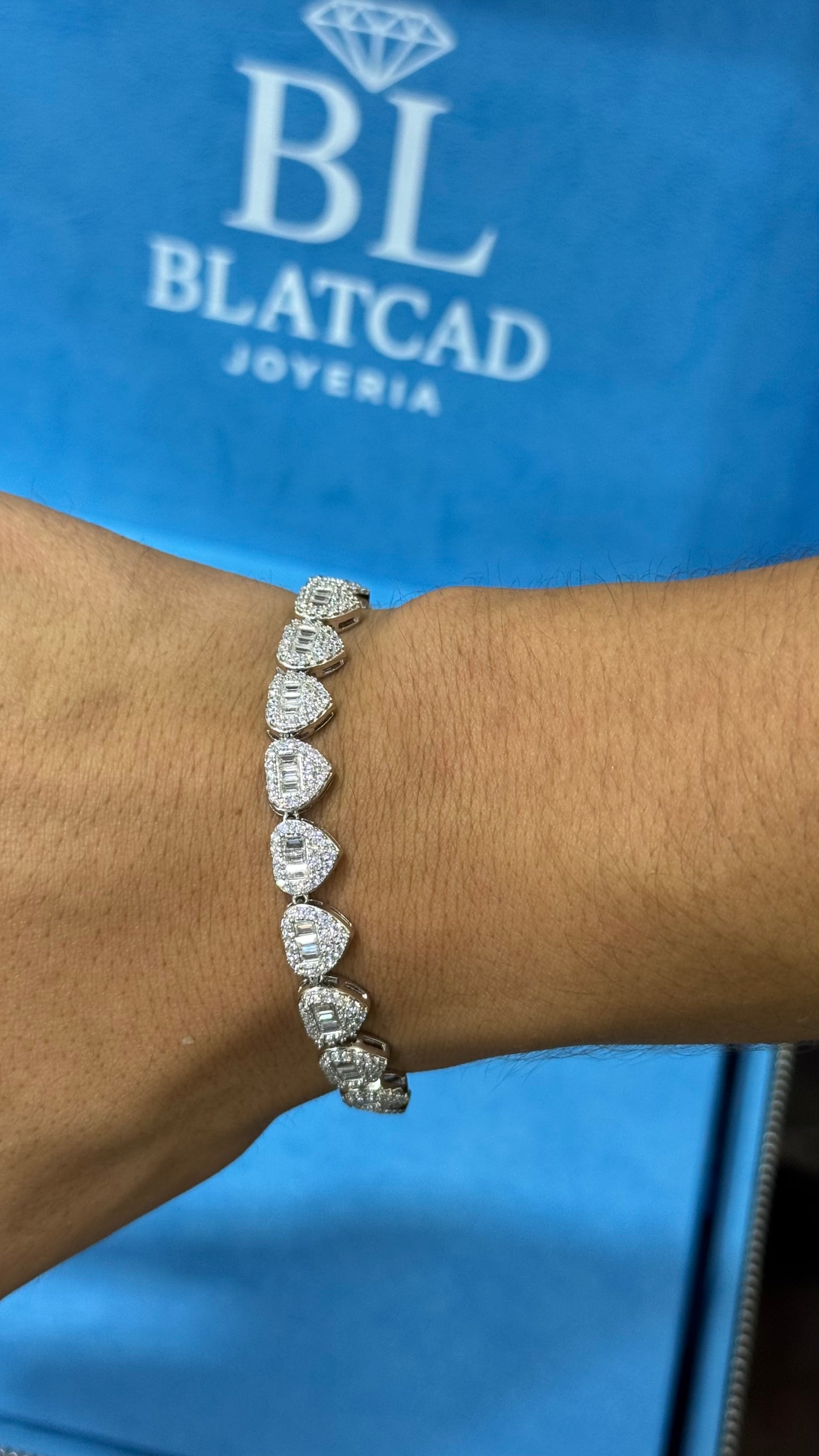 Pulso de Corazones Plata.925