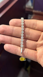 Pulso Circular Moissanita Plata.925