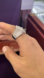 Anillo Estrella Moissanita Plata.925