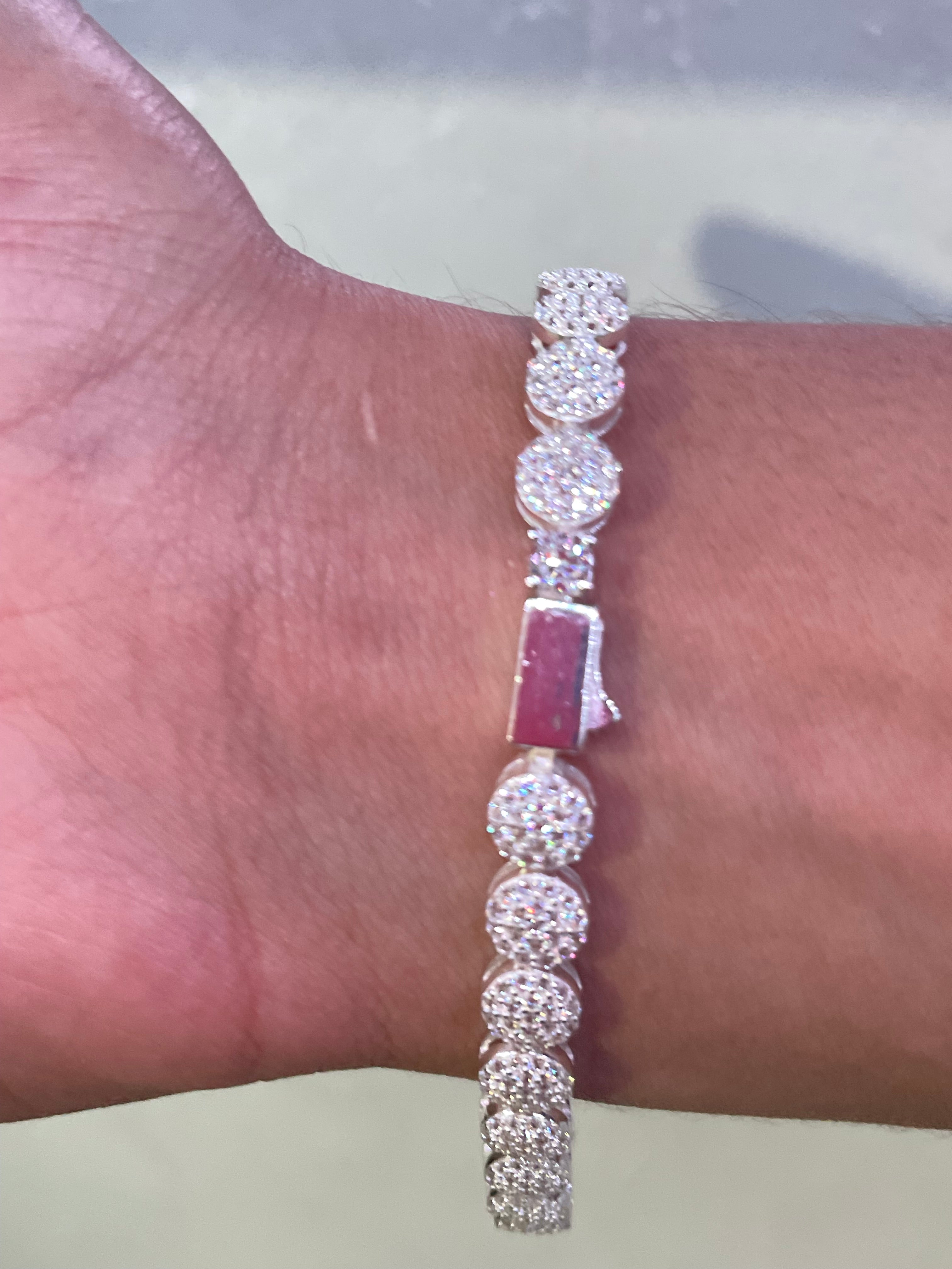 Silver Circle Bracelet.925