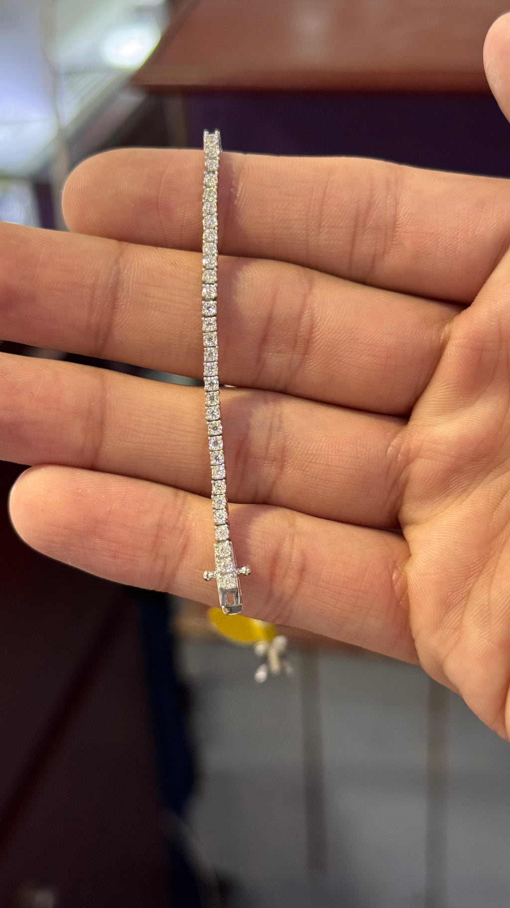 Pulso Tennis Moissanita Plata.925