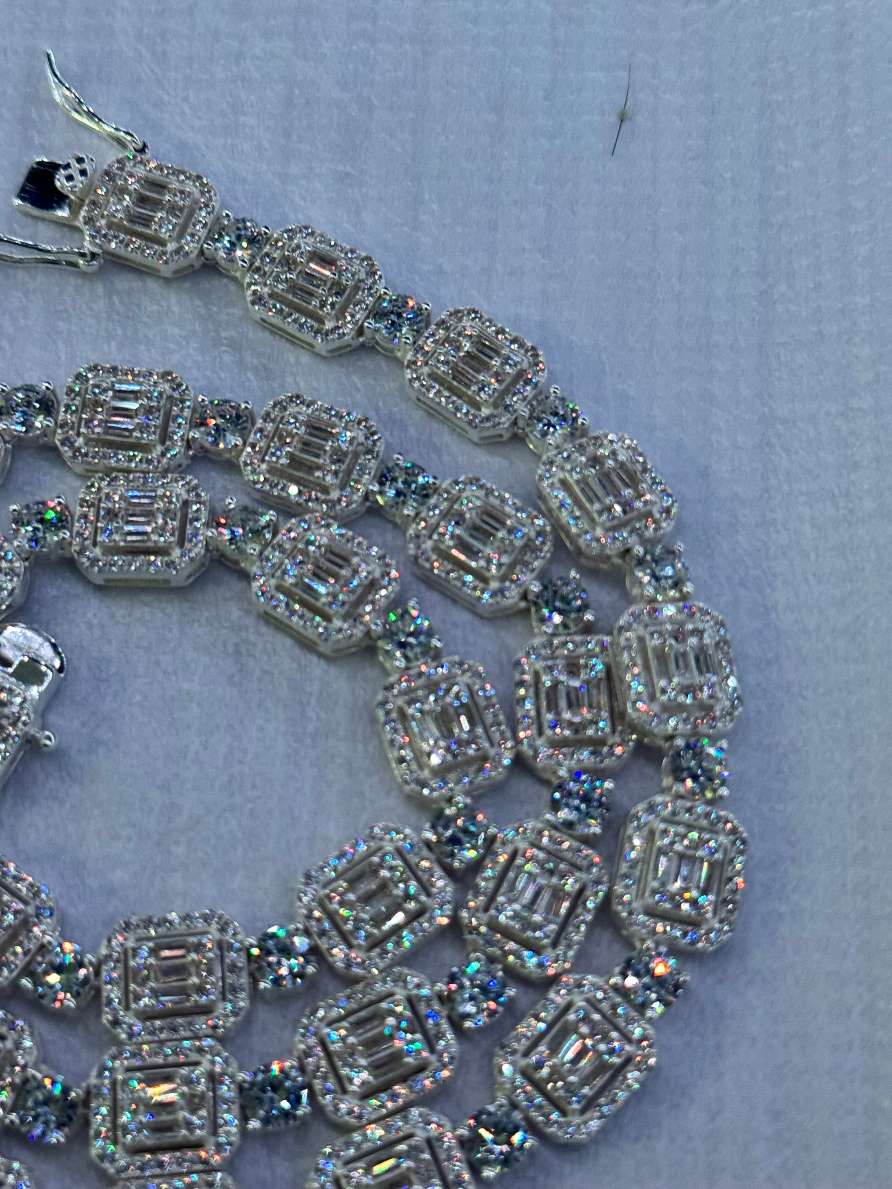 Cadena Cuadrada Plata.925