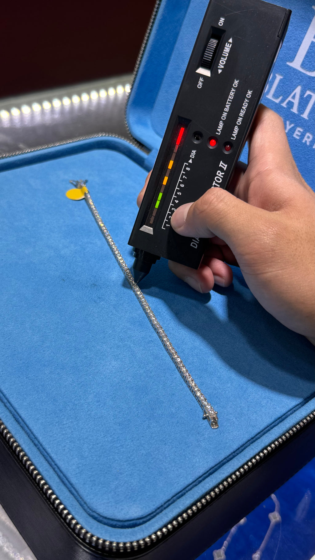 Pulso Tennis Moissanite Plata.925