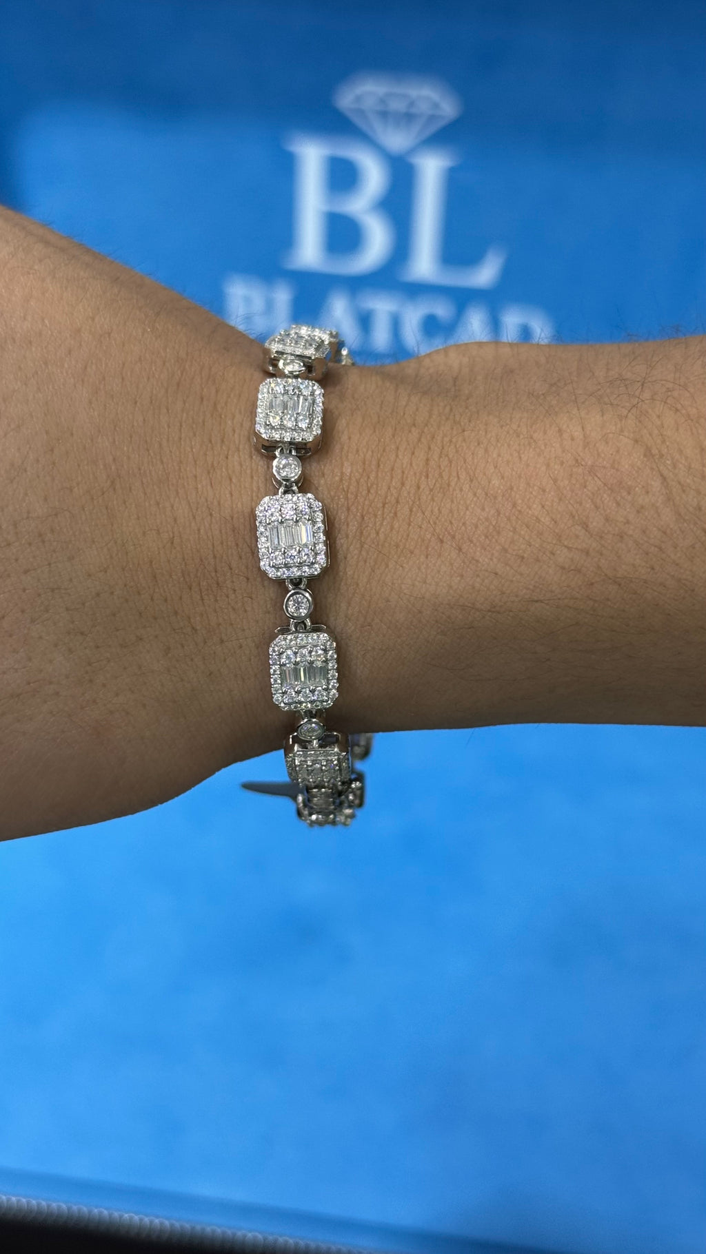 Pulso Cuarw Moissanita Plata.925