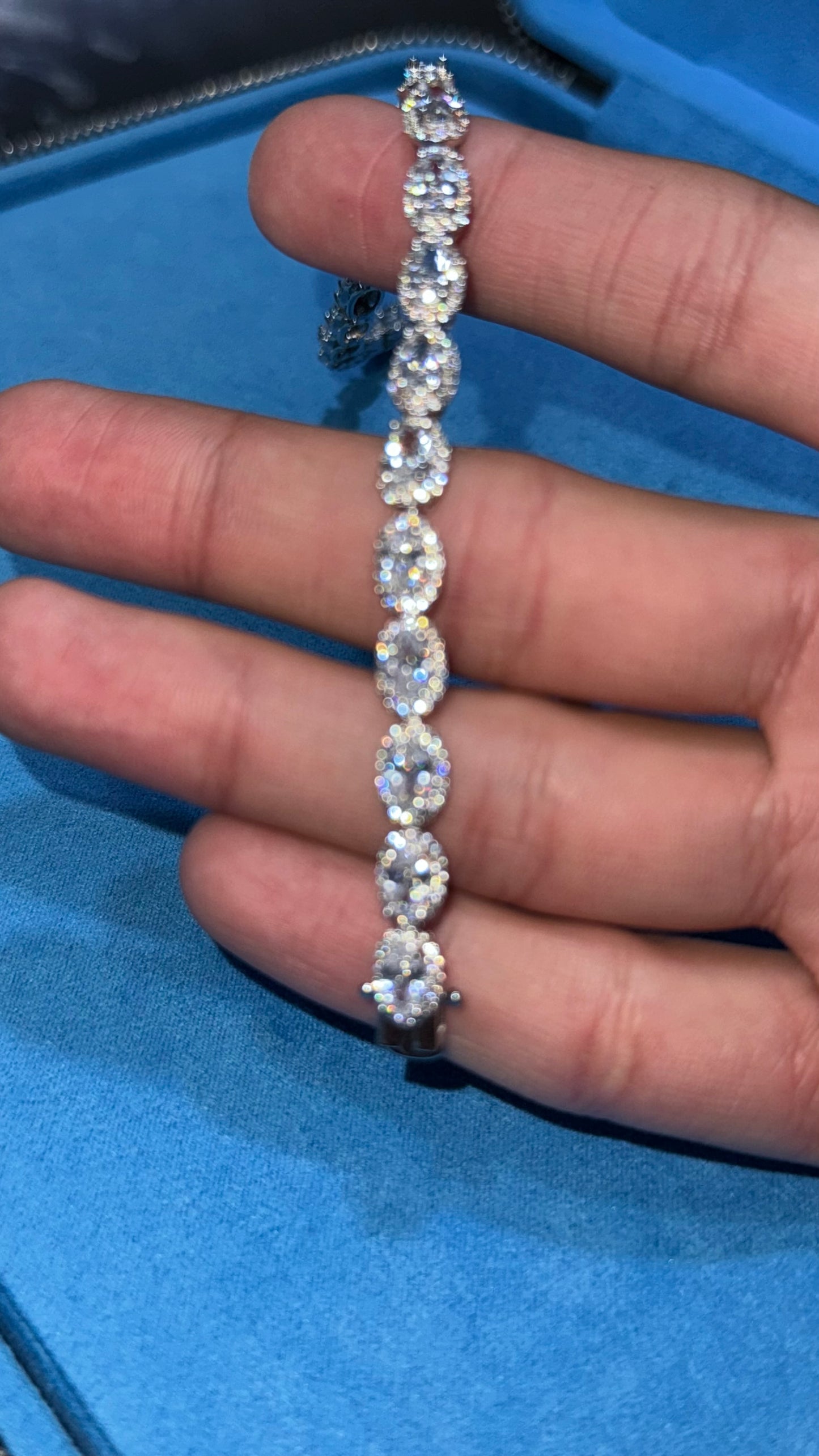 Pulso Circle Baguette Plata.925