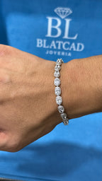 Pulso Circle Baguette Plata.925